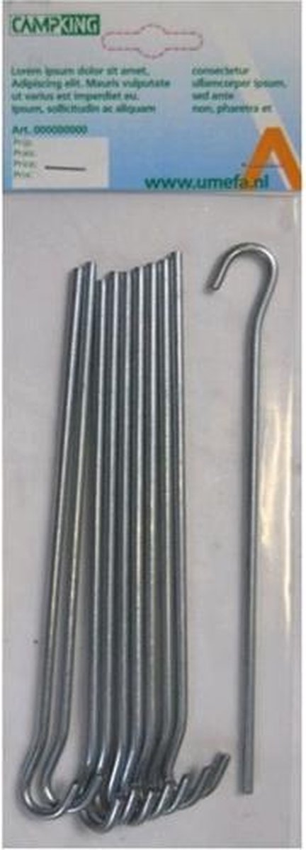 Campking Grondpen Open Oog - 24 cm - 10 stuks