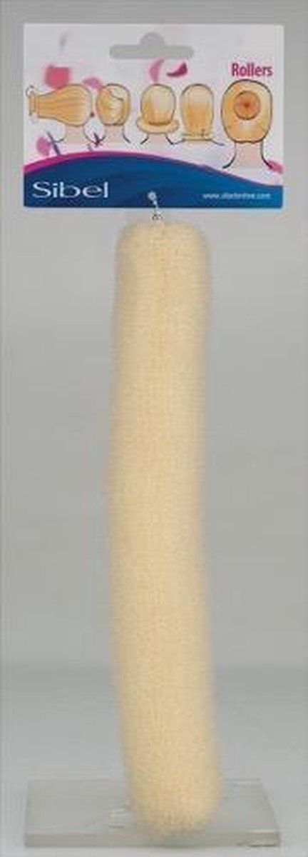 Knotrol met drukknoop blond 18cm
