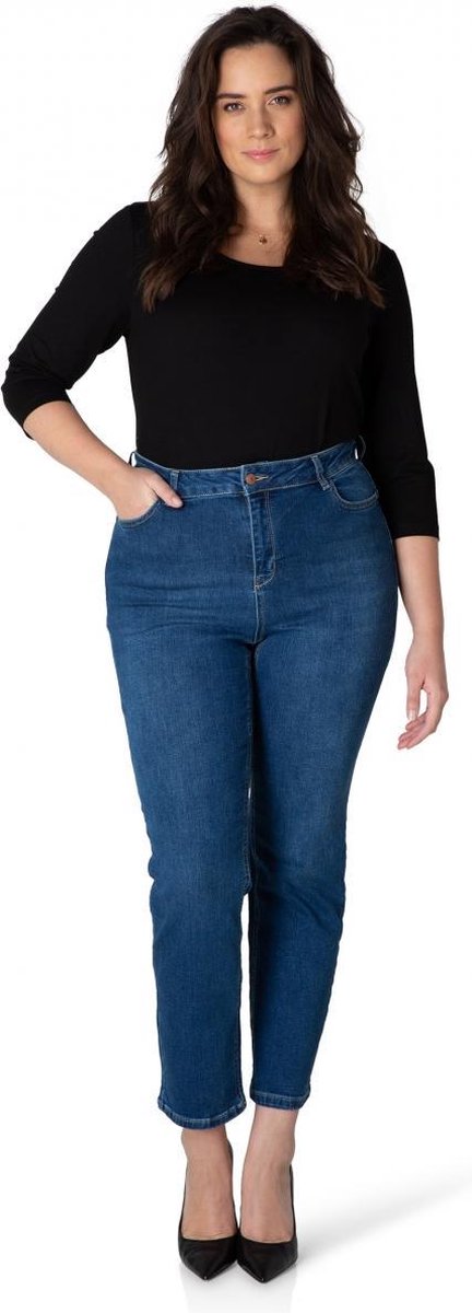 YESTA Quinna Broek - Denim Blue - maat 5(58/60)
