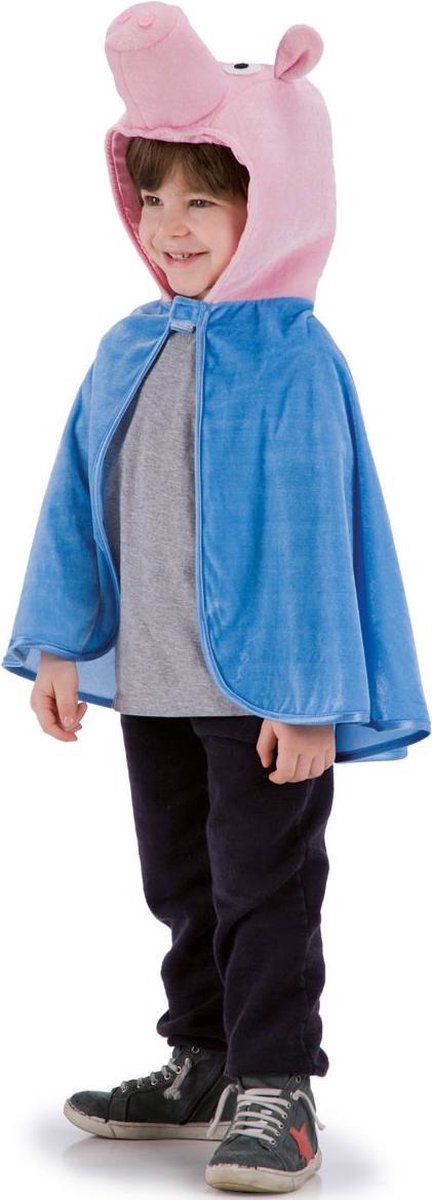 "Blauwe varkens cape voor kinderen - Kinderkostuums - One size"