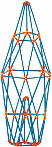 Hape Multi-tower Bouwpakket 132-delig Blauw/oranje