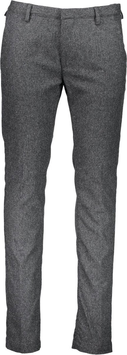 Hugo Boss  Broek Grijs Getailleerd - Maat W34 X L34 - Heren - Never out of stock Collectie - Katoen;Elastaan