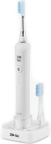 ION-Sei Elektrische tandenborstel - Ionen technologie - Minder tandplak - Geen tandpasta - Wit