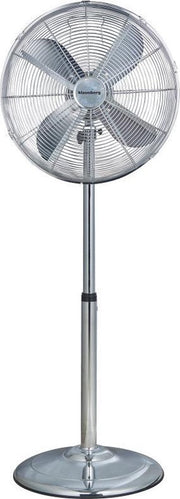 Klausberg 7539 - statiefventilator - chroom - 40 cm - 50W - staande  ventilator