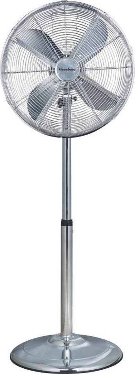 Klausberg 7539 - statiefventilator - chroom - 40 cm - 50W - staande  ventilator