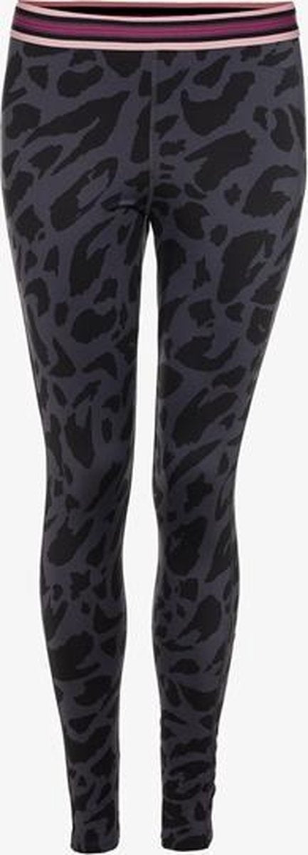 Osaga dames sportlegging met luipaardprint - Grijs - Maat XL