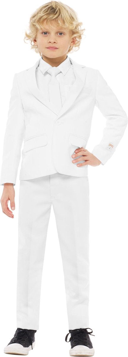 OppoSuits White Knight - Jongens Kostuum - Wit - Feest - Maat 98/104