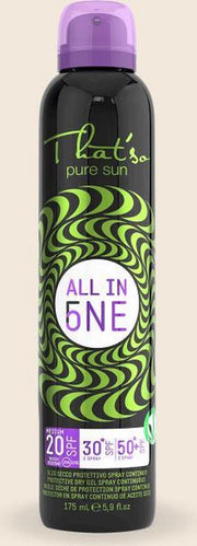That'so SPF All-in-one 20/30/50 VEGAN OK 3 factoren in 1 fles.