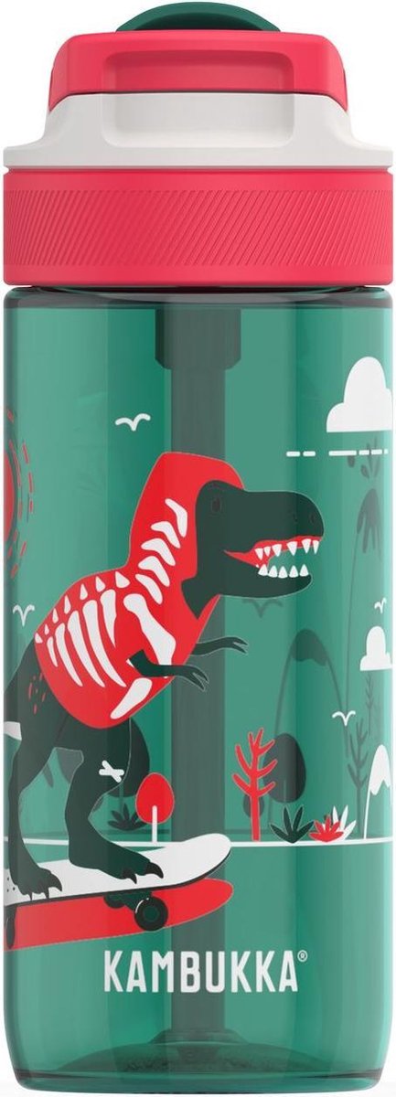 Kambukka Lagoon Drinkfles 500ml - Dino Boardflip met geïntegreed rietje