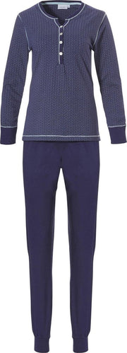 Pastunette tricot dames pyjama Future Blue  - 50  - Blauw