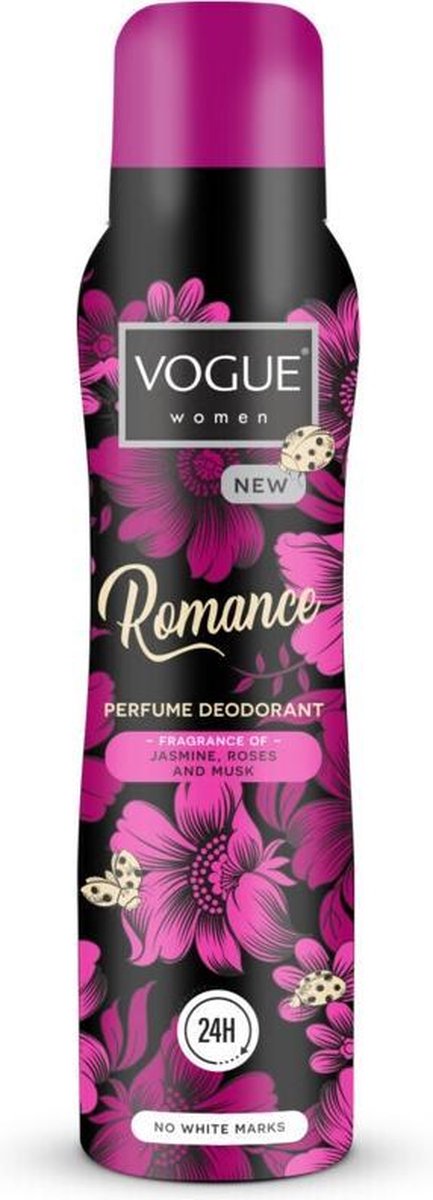 6x Vogue Romance Parfum Deodorant 150 ml