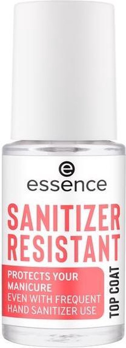 Essence Sanitizer Resistant Top Coat nagel top coat 8 ml Transparant