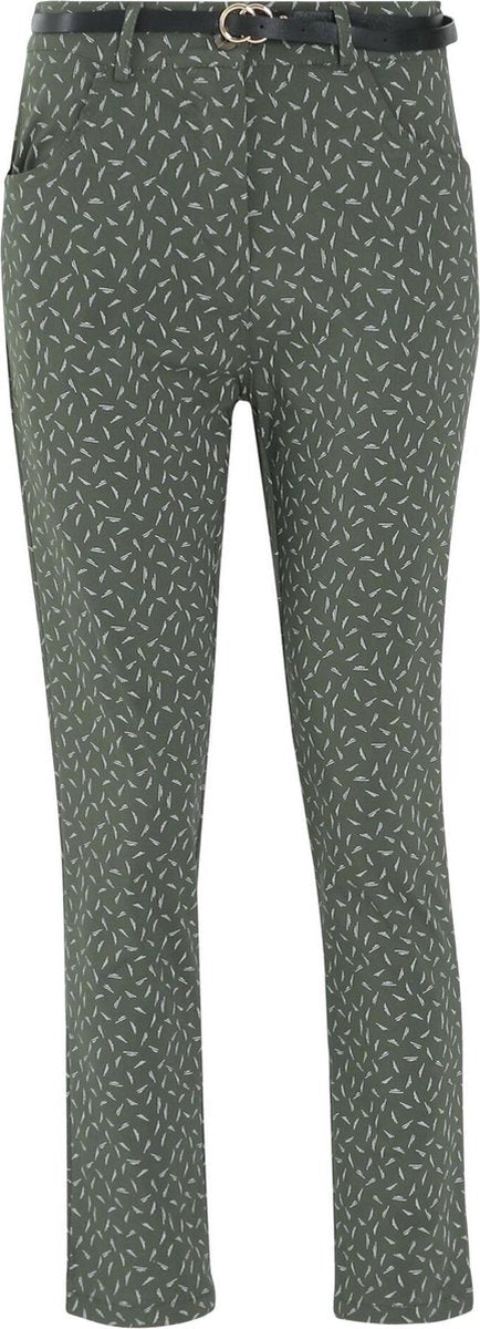 Cassis - Broek met korenaarmotief - Kaki