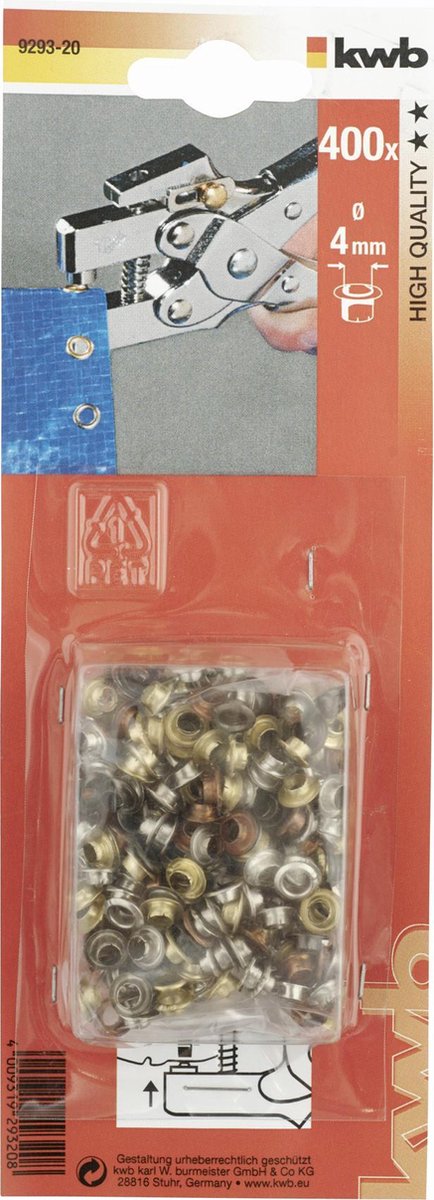 KWB Oogjes - 4 mm - 400 Stuks
