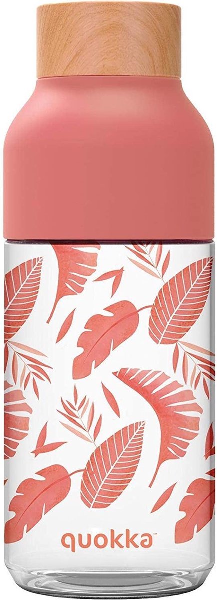 Quokka Drinkfles Tritan Ice 570 Ml Oudroze/transparant