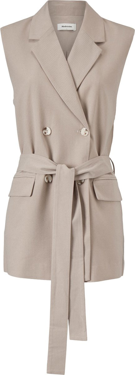 Super trendy Lennox Vest - Taupe - Modstrom