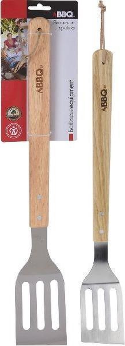BBQ Spatel RVS/Hout 46cm