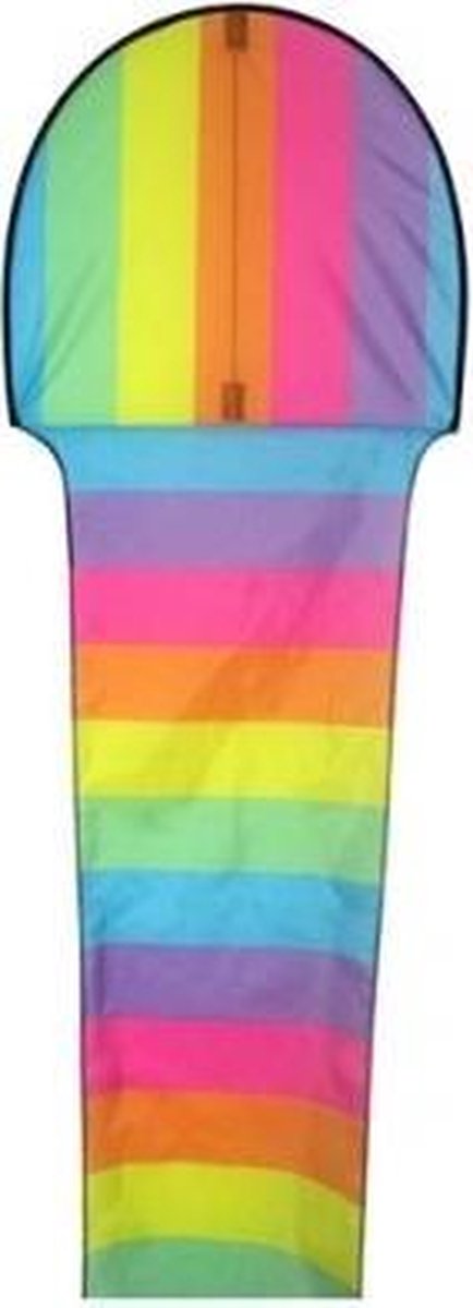 Vlieger regenboog met mega staart 700 cm - vliegers voor kinderen - volwassenen - stuntvlieger -  speelgoed - Viros