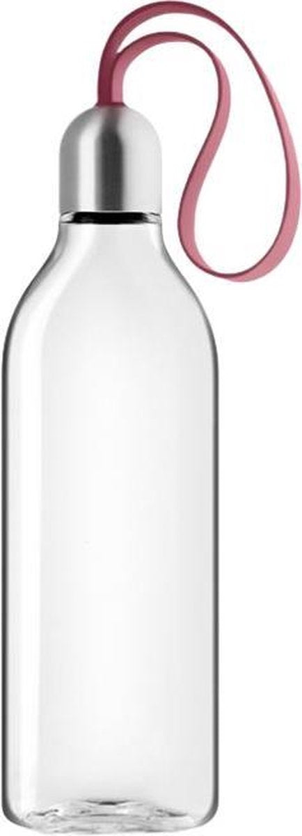 Eva Solo Drinkfles Backpack 500 Ml Rvs Transparant/rood
