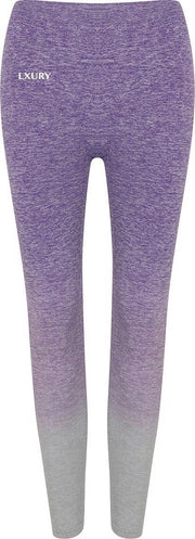 LXURY Dames Fade Sportlegging  Maat S/M - Paars - Relax - Dames Leggings - Yoga & Fitness - Hoge Taille