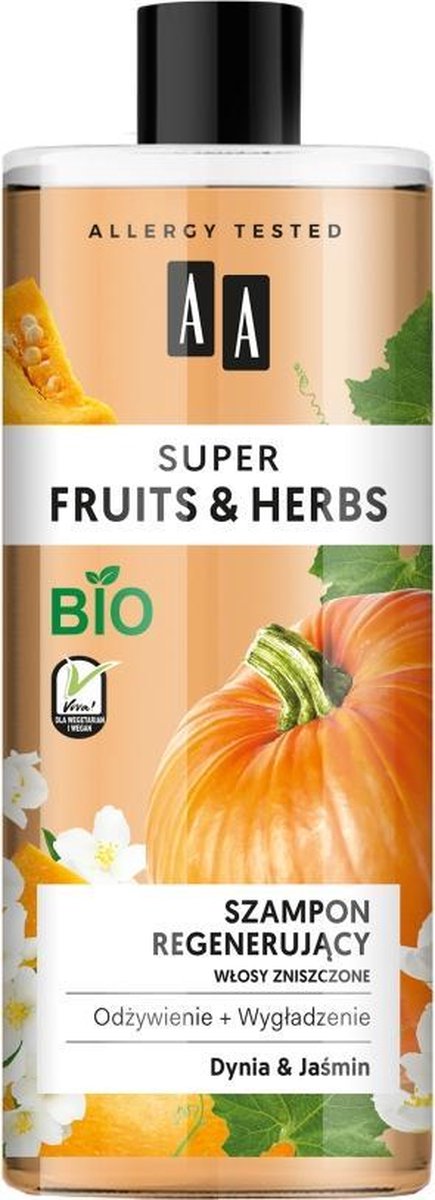 Aa Super Fruits & Herbs Szampon Regeneruj?cy W?osy Zniszczone Dynia & Ja?min 500ml (w)