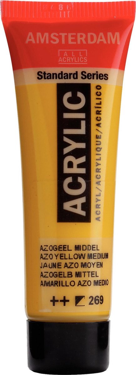 Acrylverf - Azo geel middel - 269 - Amsterdam - 20ml