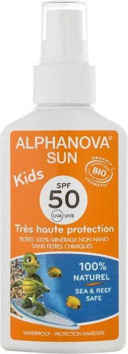 Alphanova Natuurlijke zonnebrandspray voor kinderen factor 50