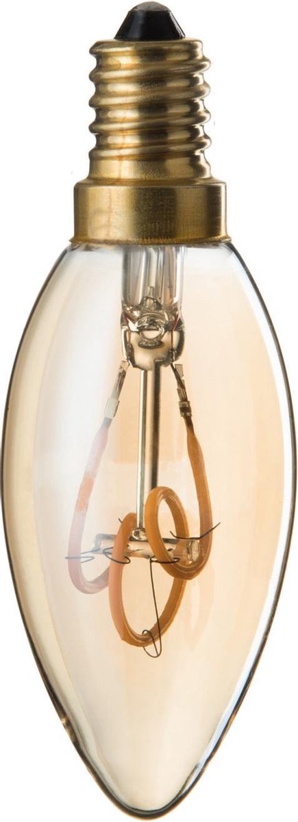 J-Line Ledlamp Amber C35 3 Loops E14