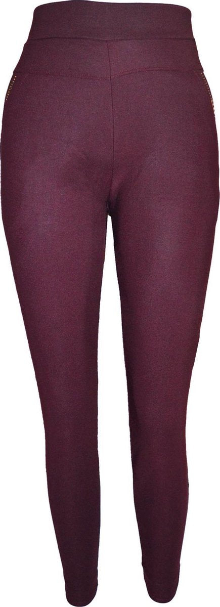 Dames legging  bourdeaux 100% polyester L/XL