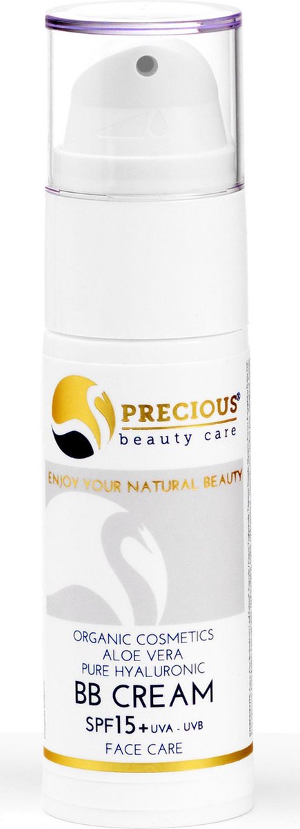 Precious Beauty Care BB Cream - BB Cream - Cosmetica - Huidverzorging - Huidverbetering - Vegan - Skincare - Biologisch - Anti-aging - SPF - Natuurlijk - Universele kleur - Alle huidtypes - Eczeem - Rosacea - Acne - Gevoelige huid - Droge huid