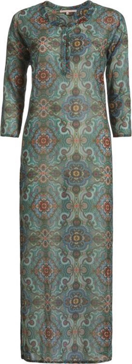Strandjurk | PiP Studio | Maat M | Dark-Green | Sarong-dress | Tuniek | Beach-dress | Sauna | Strandmode | Fashion |