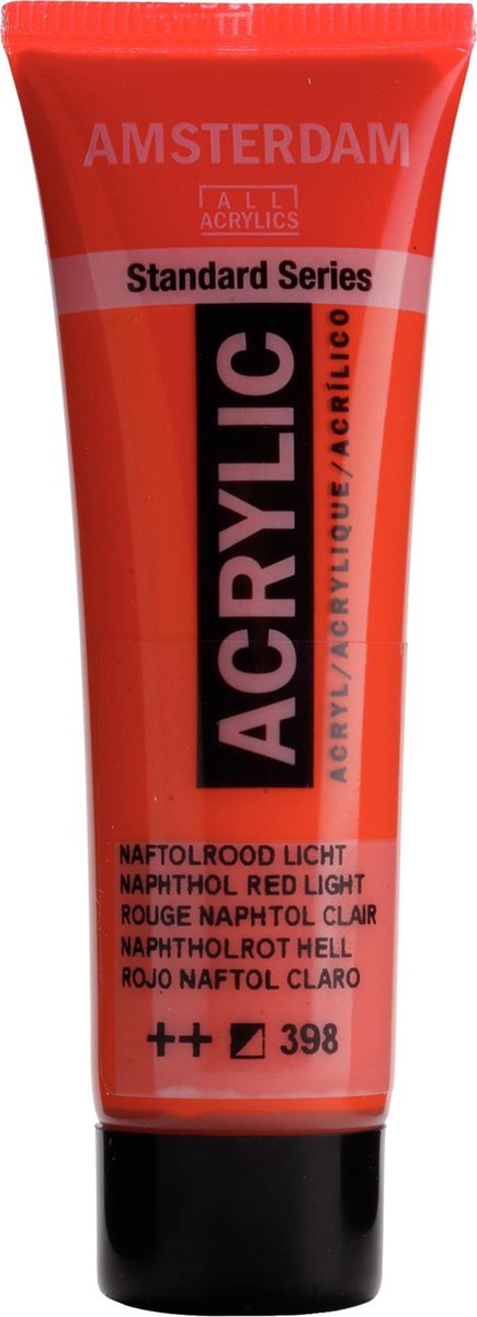 Acrylverf - 398 - Naftol rood licht - Amsterdam - 20ml