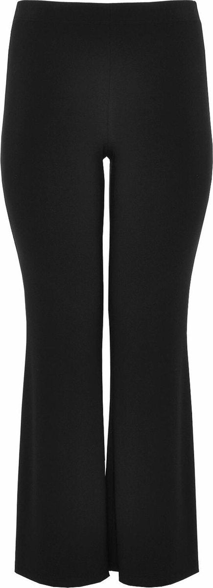 Yoek | Grote maten - dames bootcut pantalon - zwart