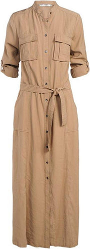 Summum Jurk Tencel Blend zand L