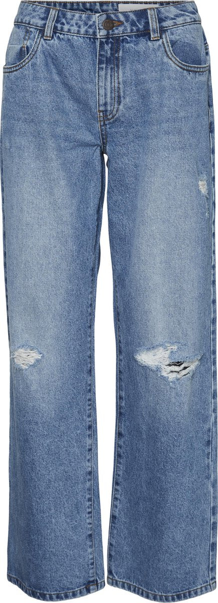 Noisy may NMAMANDA NW DEST JEANS VI141LB Dames Wide Leg fit Jeans - Maat W26 x L32