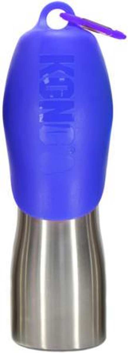 Kong - H20 - Waterfles voor honden - Blauw - RVS - 700ML