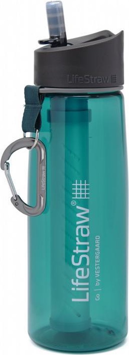 LifeStraw® drinkfles met waterfilter Go 2-stage filtration - Dark Teal