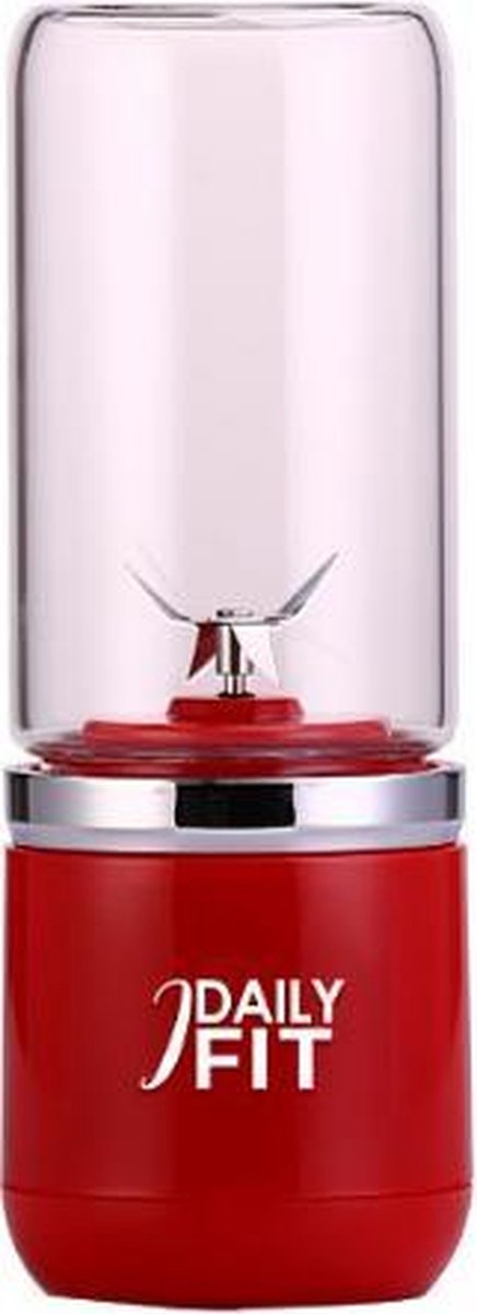 Mini Blender - 380ML - Rood - Draadloos & Draagbaar - Blender To Go - Idailyfit - Mix & Go - Portable Blender - Smoothies & Shakes
