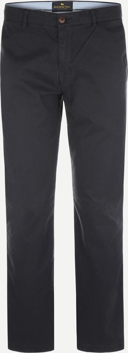 Steppin' Out Spring 2021  Newbury Chino Mannen - Regular Fit - Katoen - Blauw (54)