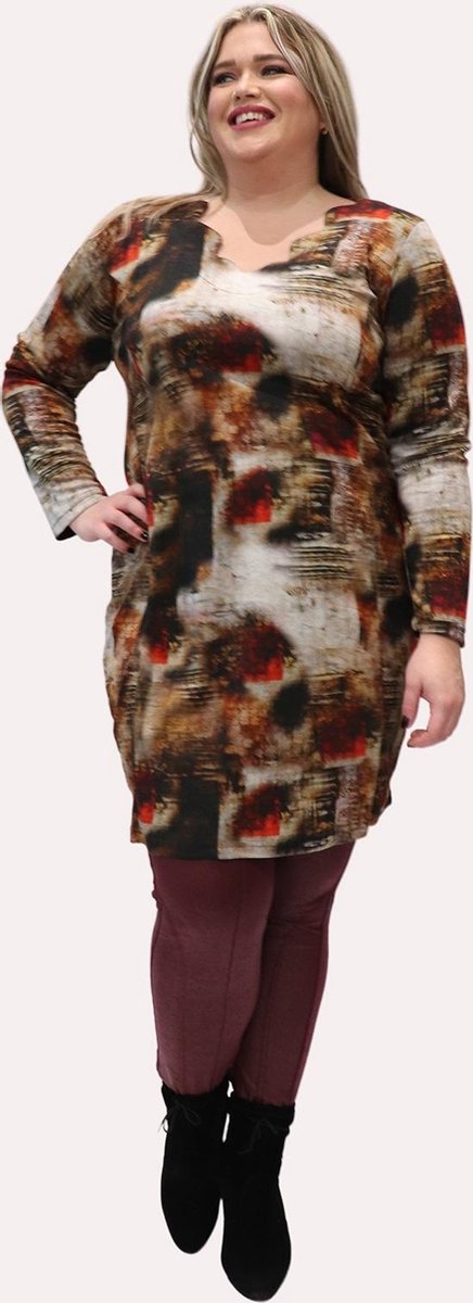 Jurk Ophilia Kim print square