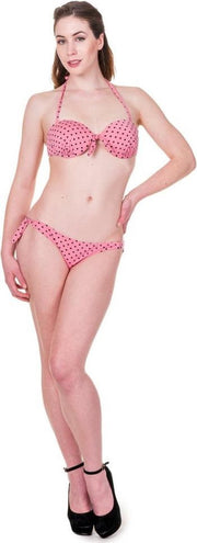 Dancing Days Bikini set -M- Polka Dot Retro Roze