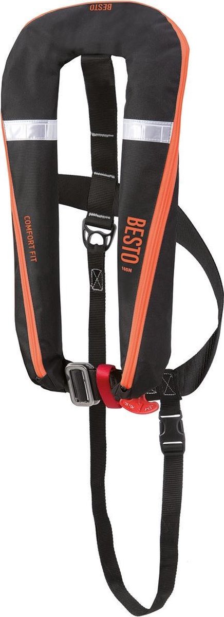 Besto comfort fit 165n mh zwart/oranje