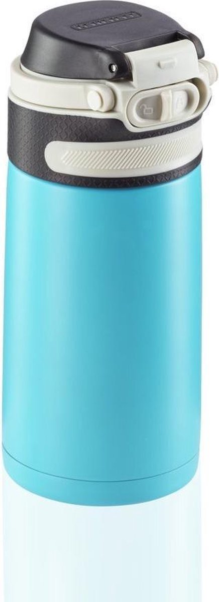 Leifheit 3248 Flip Isoleerbeker 350 ml Lichtblauw