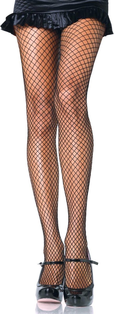 Lycra Visnet Panty - Zwart