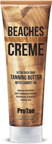 PRO TAN BEACHES and CREME butter zonnebankcreme versneller met wortelolie 250ml