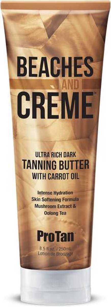 PRO TAN BEACHES and CREME butter zonnebankcreme versneller met wortelolie 250ml