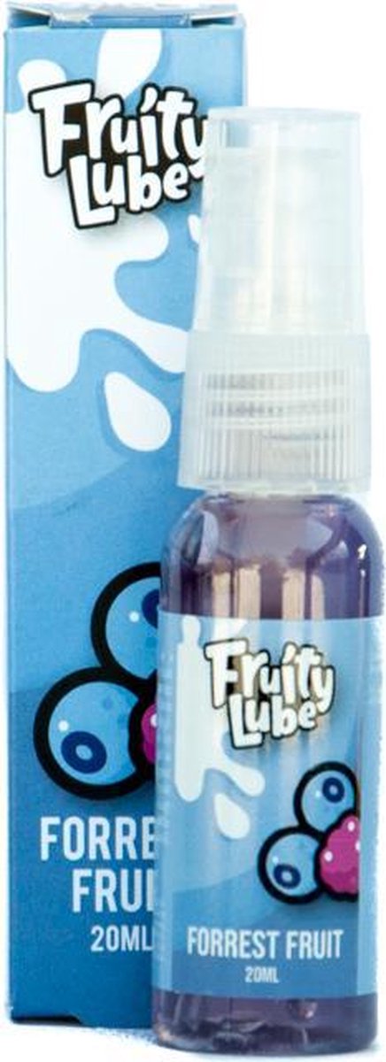Fruity Lube Forrest Fruit – Glijmiddel met Forrest Fruit/Bosbessen Smaak - 20ml – Spuitdop Dispenser
