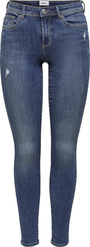 ONLY ONLWAUW LIFE MID SKINNY BJ114-3 NOOS Dames Jeans - Maat W S X L 30