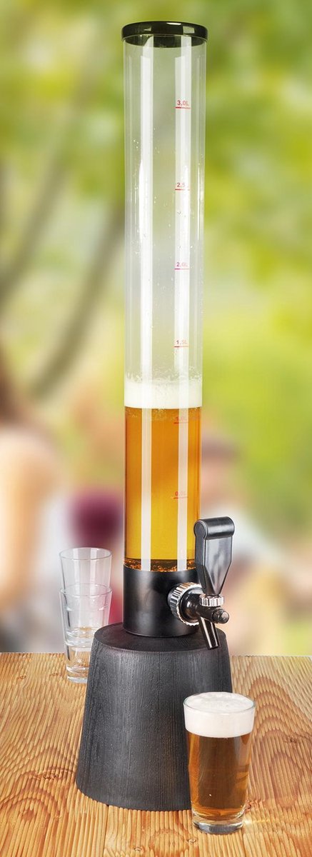 Haushalt 12008 - Tapkraan - bier - ranja - wijn - 3 liter - 85 cm hoog