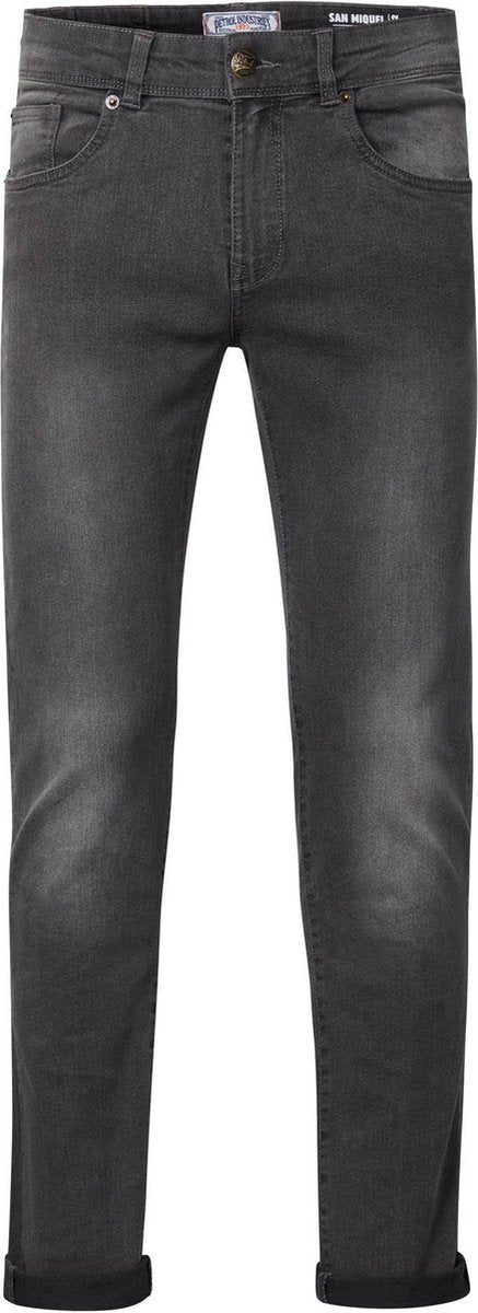 Petrol Industries - Heren San Miquel slim straight jeans - Zwart - Maat 32